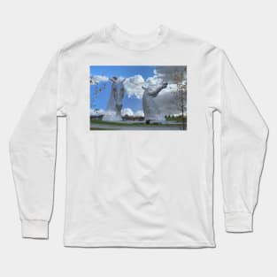 The Kelpies gifts , Helix Park, Falkirk, Scotland, Long Sleeve T-Shirt